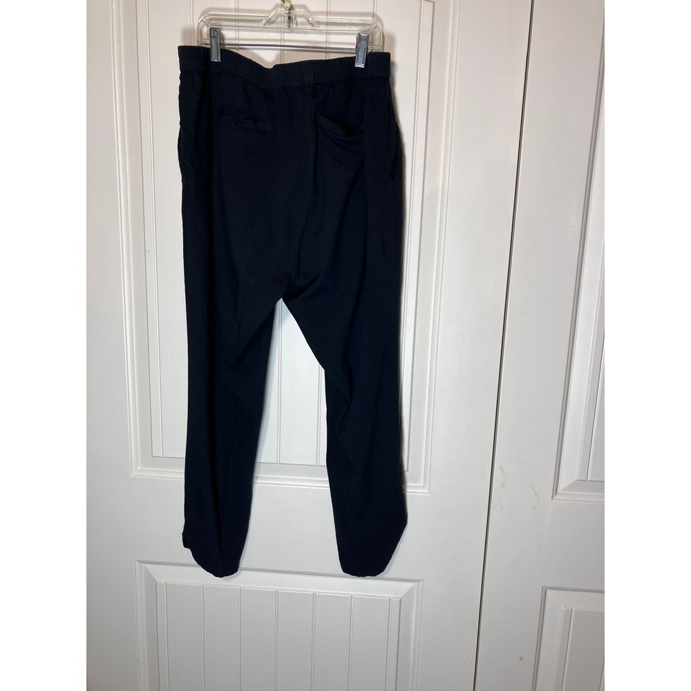 Marine Layer Allison Pants Womens Large Black Pull On Tencel Stretch Ankle 16765
